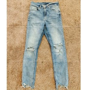 H&M cigarette mid-high waist jeans